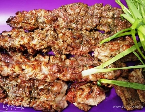 Шашлык из бекона мраморной говядины