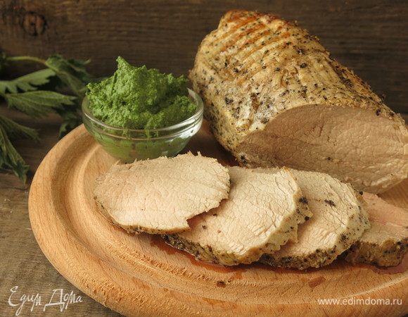 Сочная телятина с соусом из крапивы Сочная телятина с соусом из крапивы