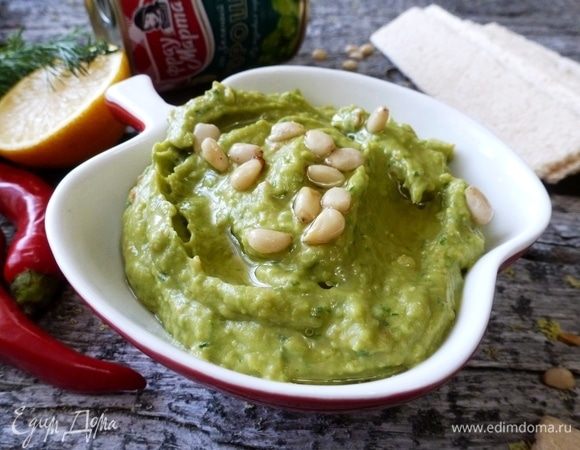 Дип из горошка и авокадо Дип из горошка и авокадо