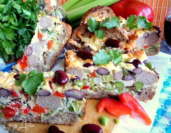 Запеканка из бобовых с фрикадельками Запеканка из бобовых с фрикадельками