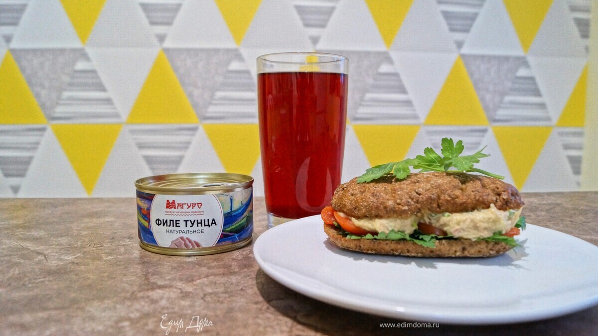 Закусочный паштет из тунца и нута