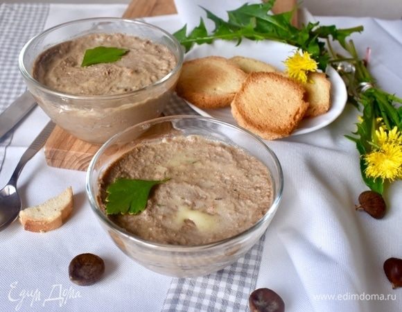 Паштет из печени кролика с каштанами Паштет из печени кролика с каштанами