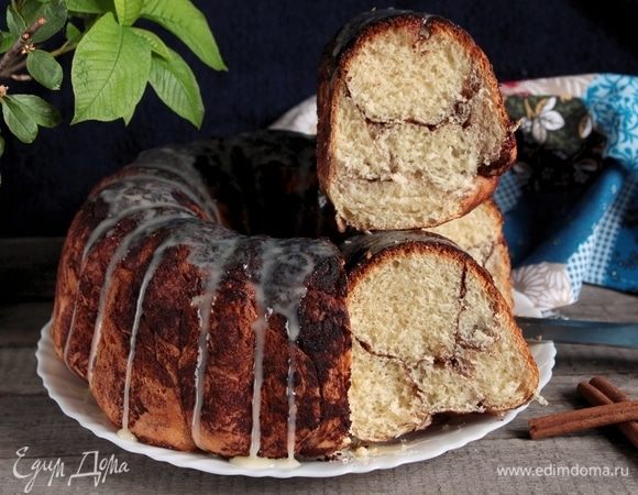 Пирог мраморный с корицей