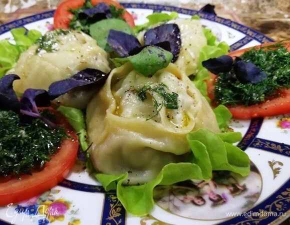 Сочные манты со свининой и пекинской капустой Сочные манты со свининой и пекинской капустой