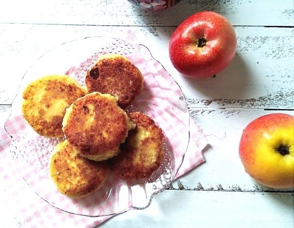 Яблочные сырники Яблочные сырники