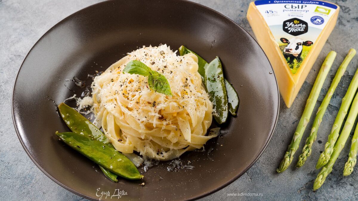 Паста с весенними овощами