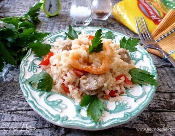 Рис с креветками по-креольски Рис с креветками по-креольски