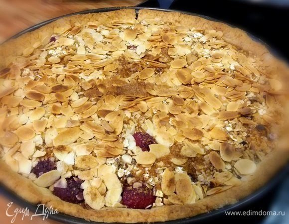 Фруктовый тарт с овсяным штрейзелем