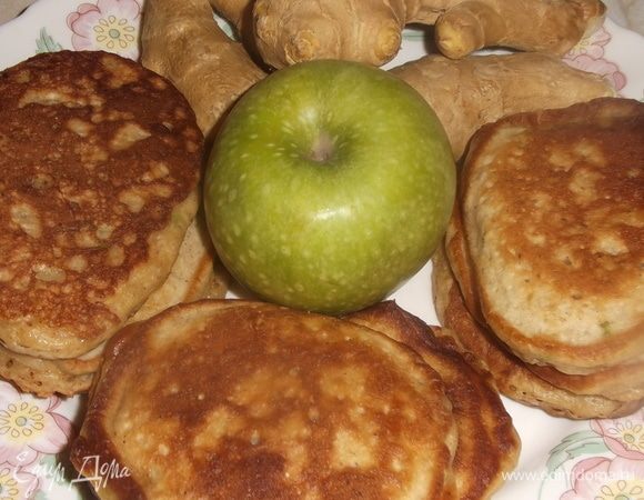 Оладьи яблочно-имбирные
