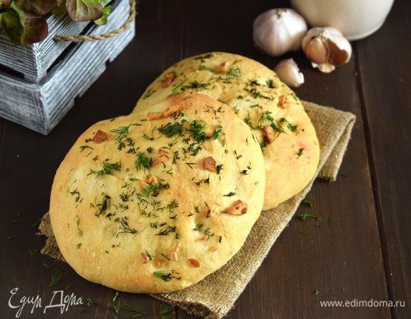 Фокачча с чесноком