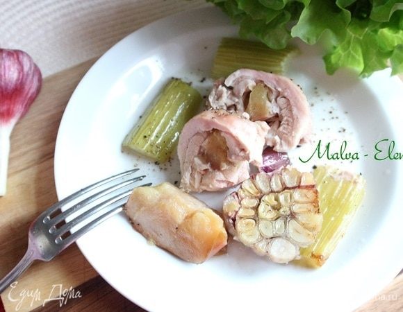 Экспресс-рецепт курицы с яблоками