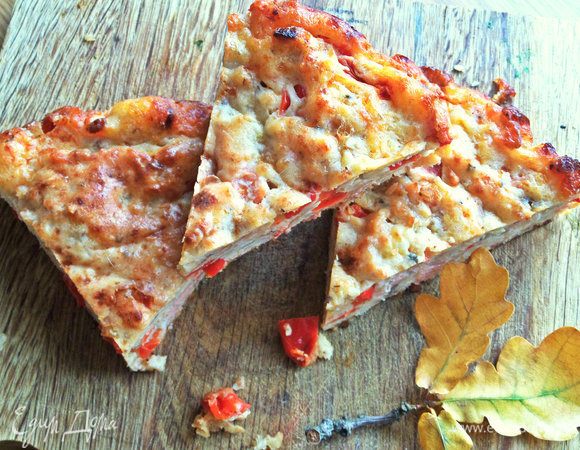 Творожный пирог с лососем и хлопьями «7 злаков» Творожный пирог с лососем и хлопьями «7 злаков»