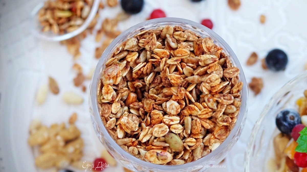 Хрустящая домашняя гранола на кокосовом масле