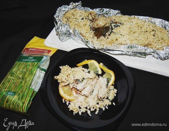 Запеченная скумбрия в рисовой шубке Запеченная скумбрия в рисовой шубке