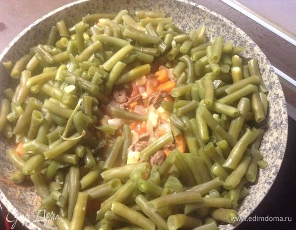 Зеленая фасоль с овощами и мясом «Мя-Фасоль»
