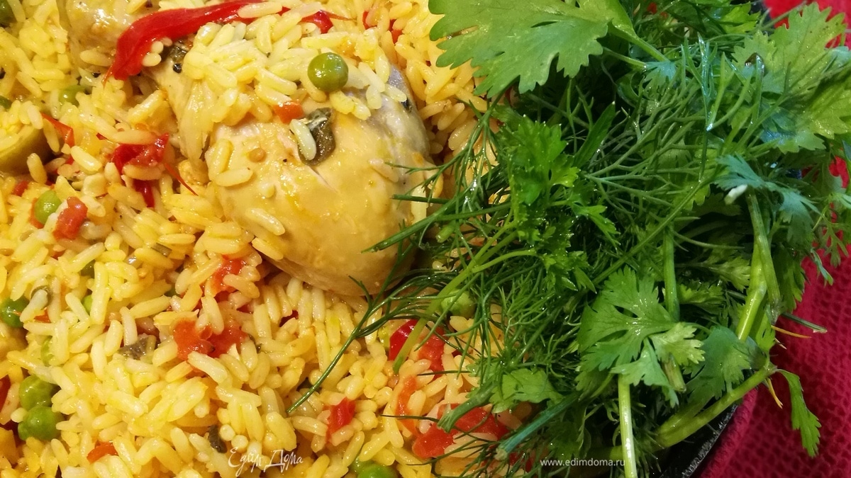 Испанский цыпленок с рисом