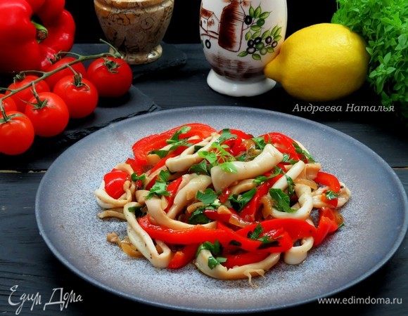 Пряные кальмары