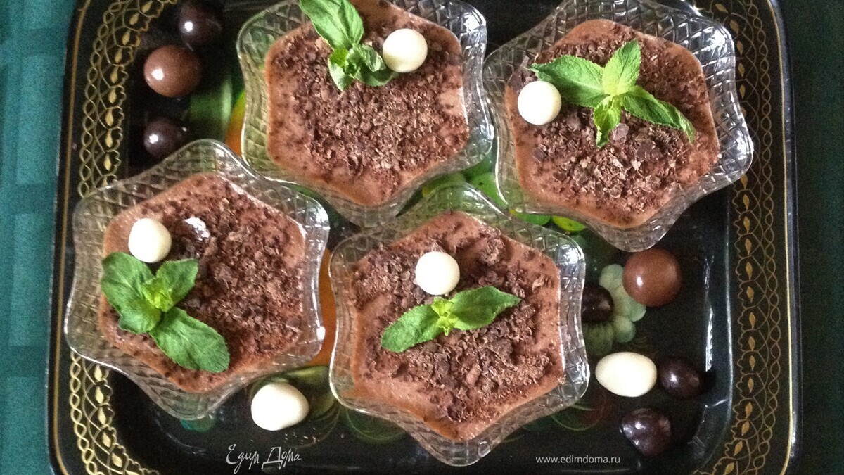 Шоколадный крем из манной крупы