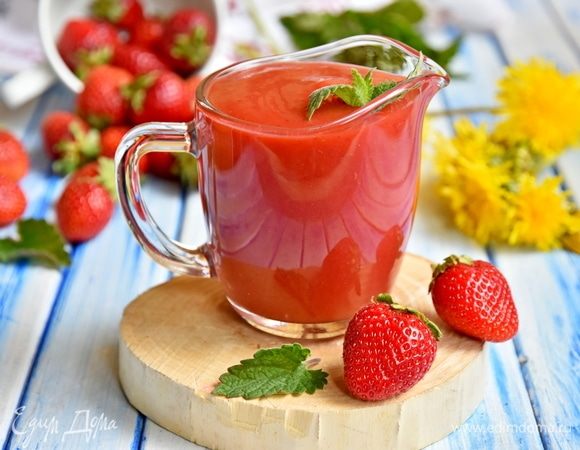 Клубничный соус для сырников, блинчиков, запеканок 