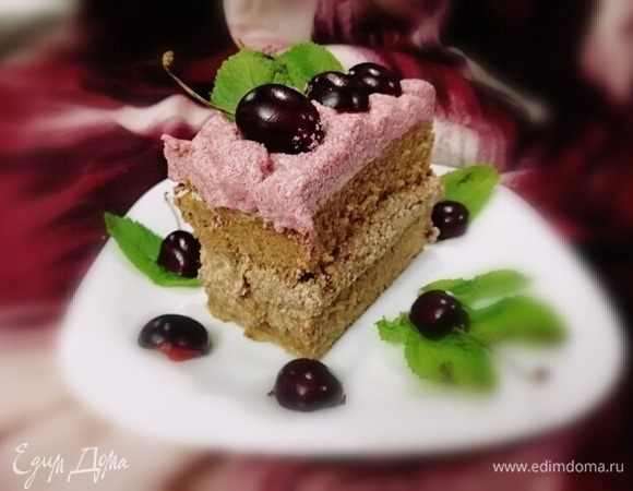 Простой бисквитный торт «Фантазия»