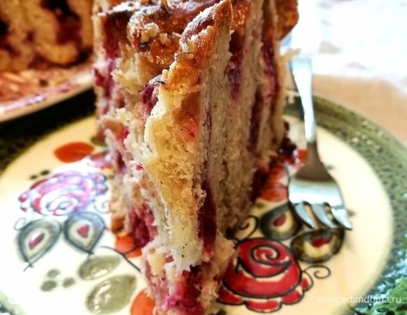 Сладкая вертушка с пудингом и малиной Сладкая вертушка с пудингом и малиной