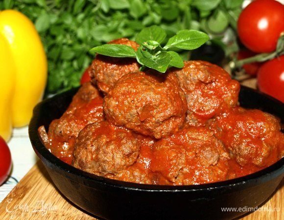 Митболы в томатном соусе