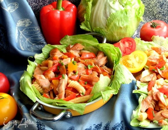 Итальянский салат с макаронами