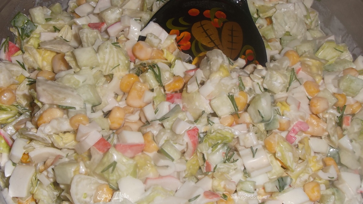 Салат «Нежный краб»