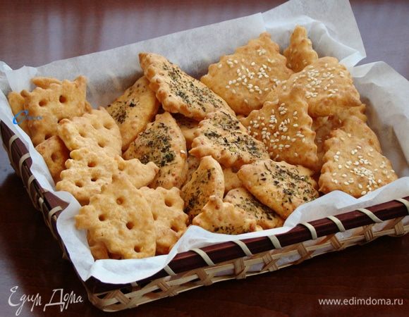 Сырное печенье с кетчупом Сырное печенье с кетчупом