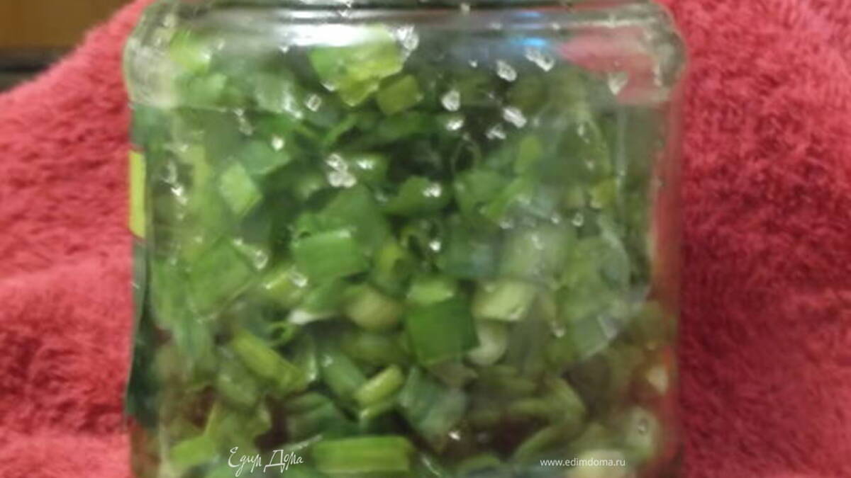 Лук зеленый на зиму