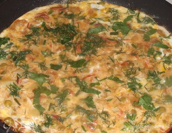 Яйца с овощами