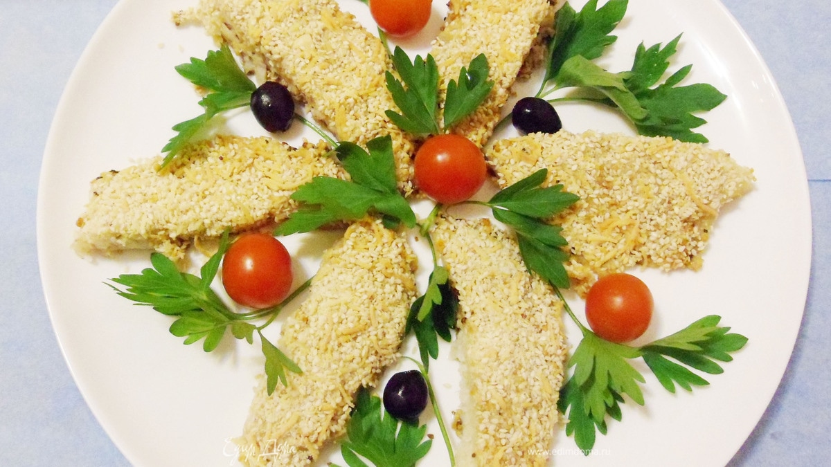 Рыба в горчичной корке