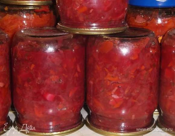 Борщ с картошкой на зиму