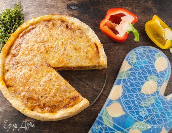 Открытый овощной пирог