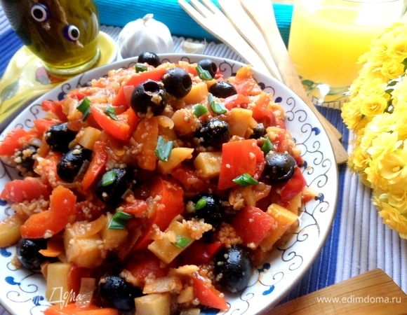 Овощи с кускусом