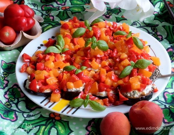 Канапе из баклажанов