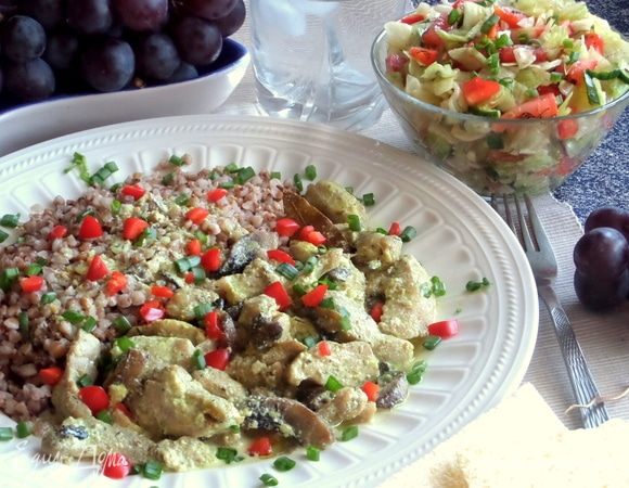 Курица в сливках с тимьяном