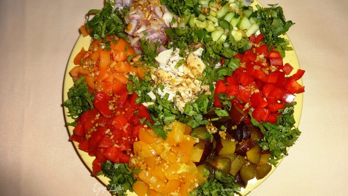 Салат «Цветик-семицветик»