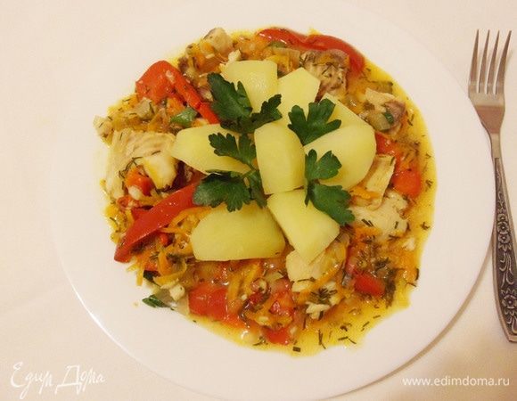 Гуляш из тилапии