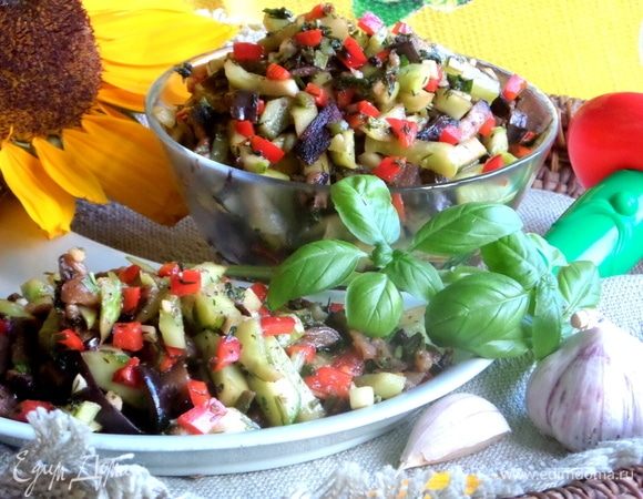 Салат из баклажана и огурца Салат из баклажана и огурца