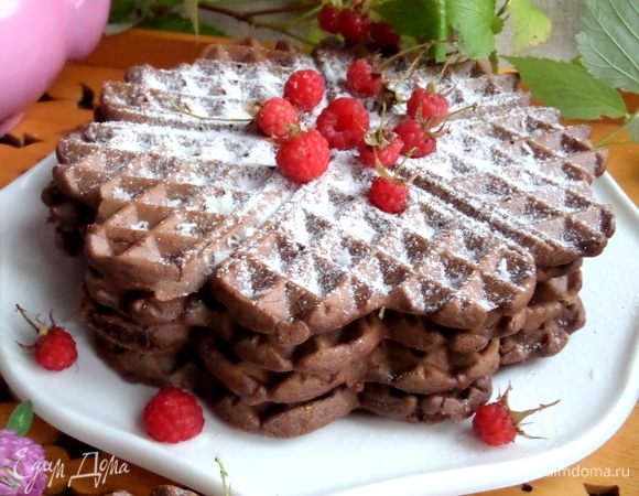 Шоколадные вафли с кокосом Шоколадные вафли с кокосом