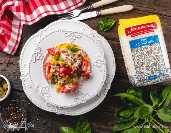 Средиземноморский салат с рисом