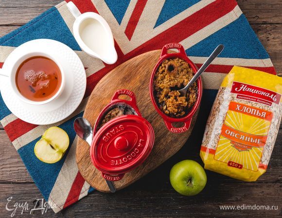 Английский крамбл с яблоком Английский крамбл с яблоком