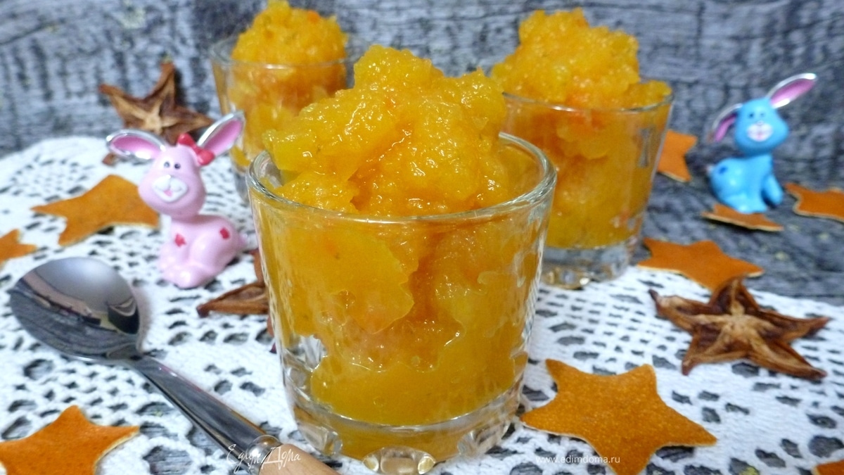 Морковно-апельсиновое сорбе