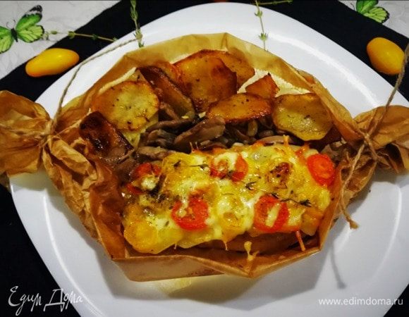 Конвертики со свининой и картофелем Конвертики со свининой и картофелем