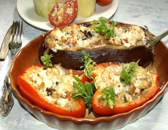Запеченные фаршированные овощи Запеченные фаршированные овощи