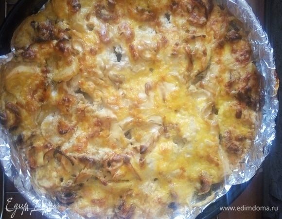 Запеченная щука-жюльен 