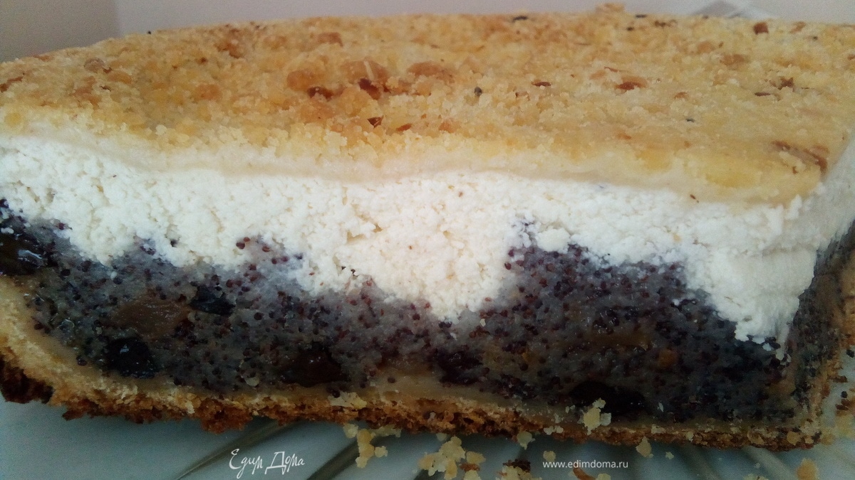 Творожно-маковый пирог