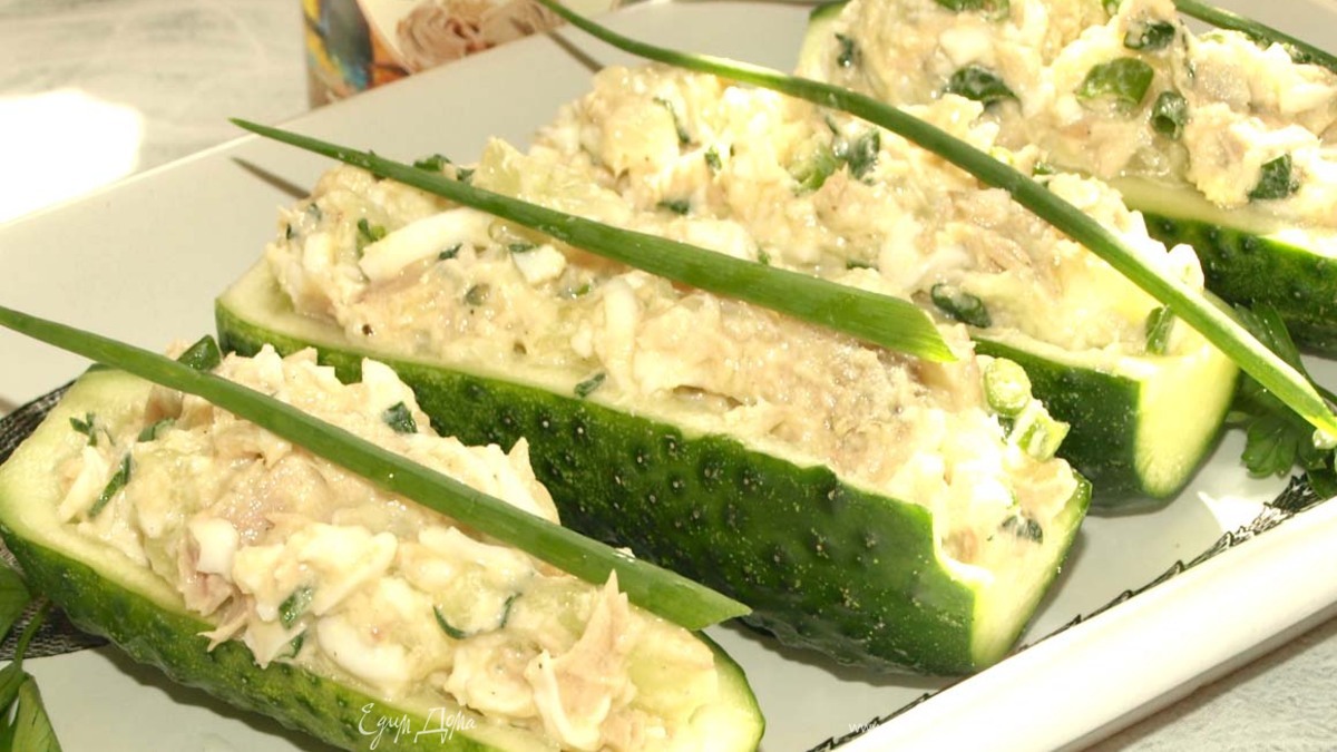 Фаршированные огурцы