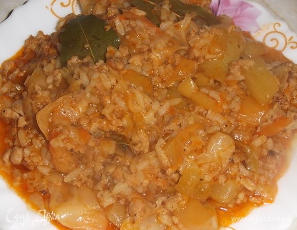 Перцы с кабачком «Ленивые голубцы»